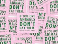 Vegan Stickers Small | Outdoor Vegan Stickers | Friends not food, Animal Rights Activism, Go Vegan, Veganism Sticker Set product logo