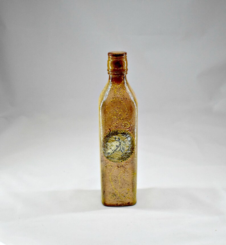 Decoupage bottle/ Vintage bottle/Decoupage on glass/Bottles Etsy