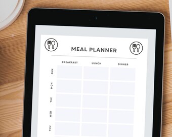 Digital Menu Planner