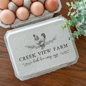 Homestead Farm Logo Egg Carton Stamp Label Farm Fresh Eggs Coop Labels Egg Date Stickers Stamp Backyard Chickens