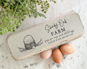 Homestead Farm Logo Egg Carton Stamp Label Farm Fresh Eggs Coop Labels Egg Date Stickers Stamp Backyard Chickens