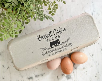 Homestead Farm Logo Egg Carton Stamp Label Farm Fresh Eggs Coop Labels Egg Date Stickers Stamp Backyard Chickens