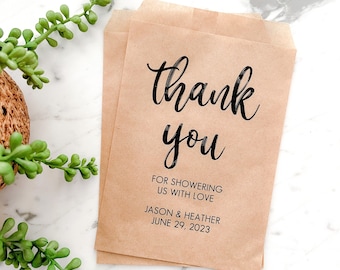 Favor Bags For Baby Shower | Thank You Bags | Baby Shower Favor Treat Bag | Baby Shower Donut Popcorn | Favor Bags | Rustic Decor