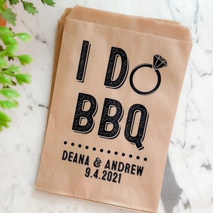 Bolsas para cubiertos de boda, portacubiertos de boda, bolsas para cubiertos, bolsas para barbacoa, cena de ensayo de barbacoa, recuerdos de recepción de boda