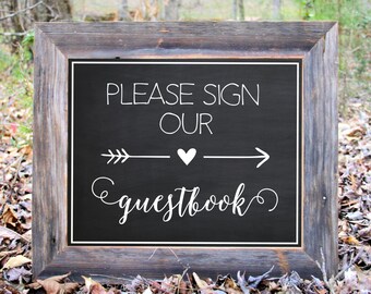 Snap A Picture And Sign Our Guestbook Chalkboard Sign Wedding