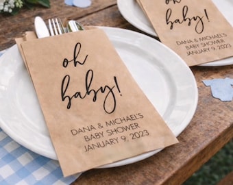 Favor Bags For Baby Shower | Baby Shower Favor Bags | Oh Baby Bags | Baby Shower Treat Bags