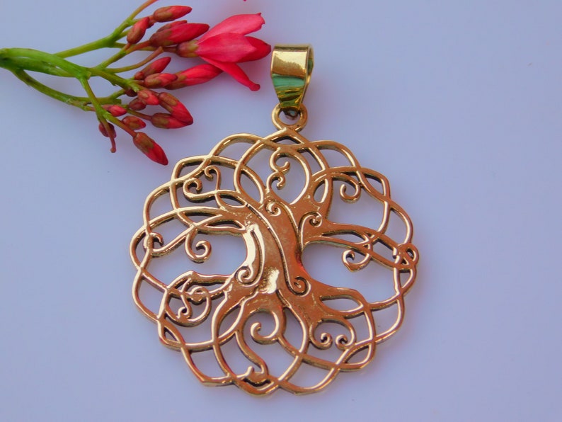 Attractive Tree Of Life Boho Jewelry Brass Pendent Festival Jewelry. TribalI Inspired Pendent .Gypsy Pendent Boho Jewelry
