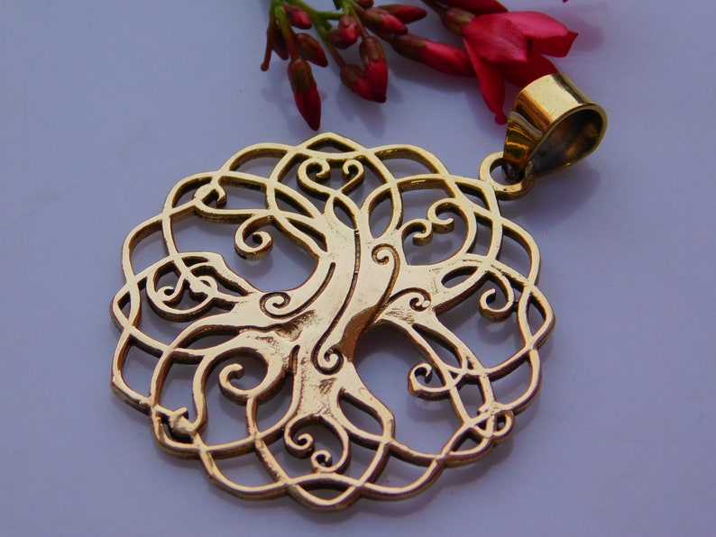 Attractive Tree Of Life Boho Jewelry Brass Pendent Festival Jewelry. TribalI Inspired Pendent .Gypsy Pendent Boho Jewelry