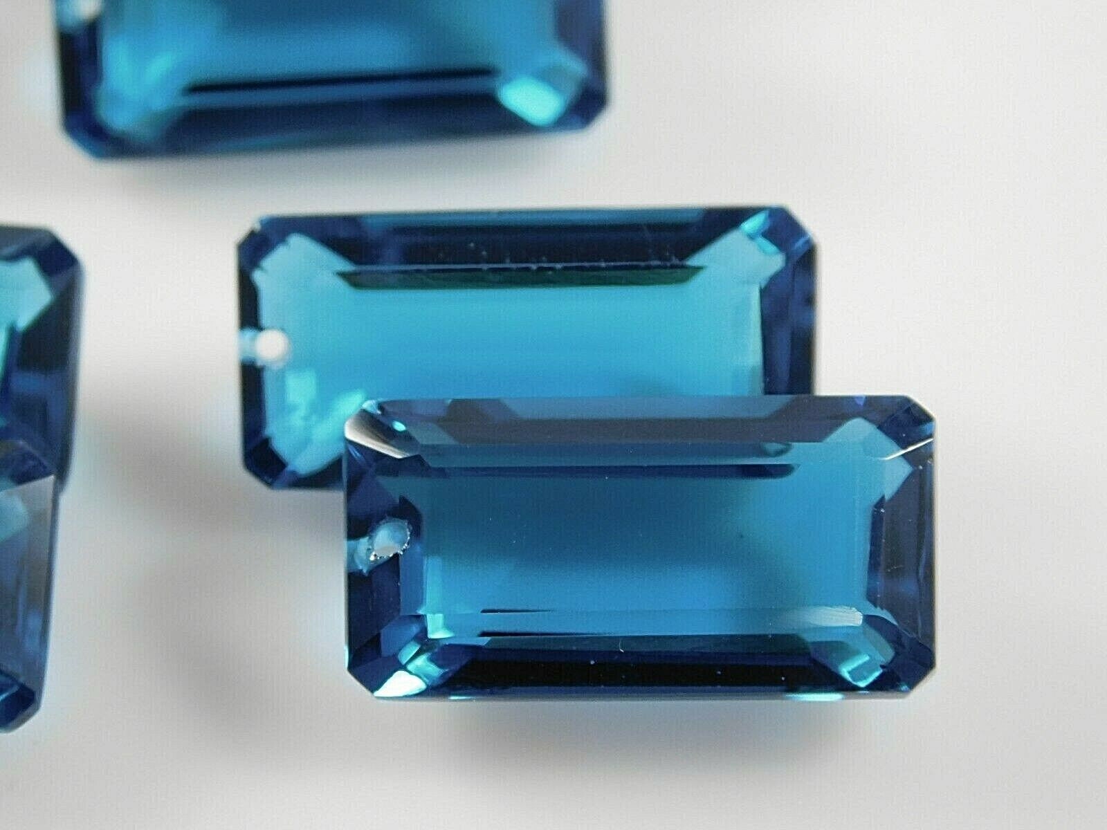 Hydro Quartz Beads: Sky Blue Faceted Octagon, 22x12mm Pair - Etsy