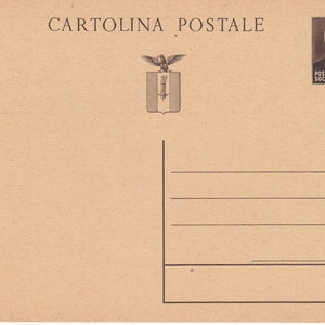 Cartolina postale della Repubblica Sociale Italiana, non spedita