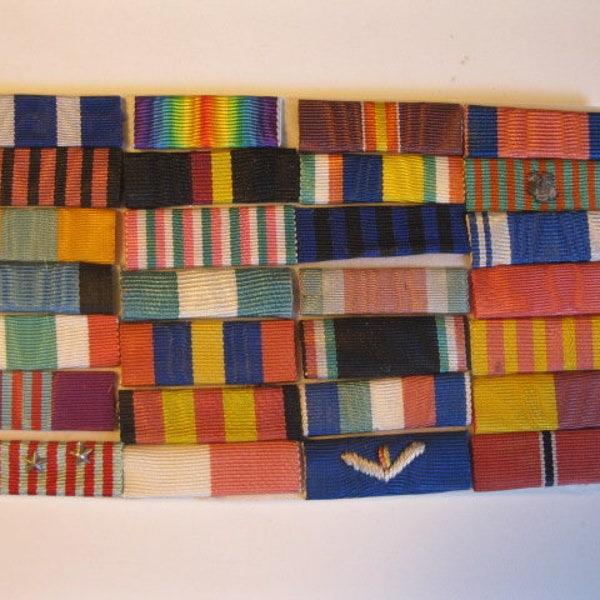 28 assorted campaign bars, Italian and German Army, 1891-1945