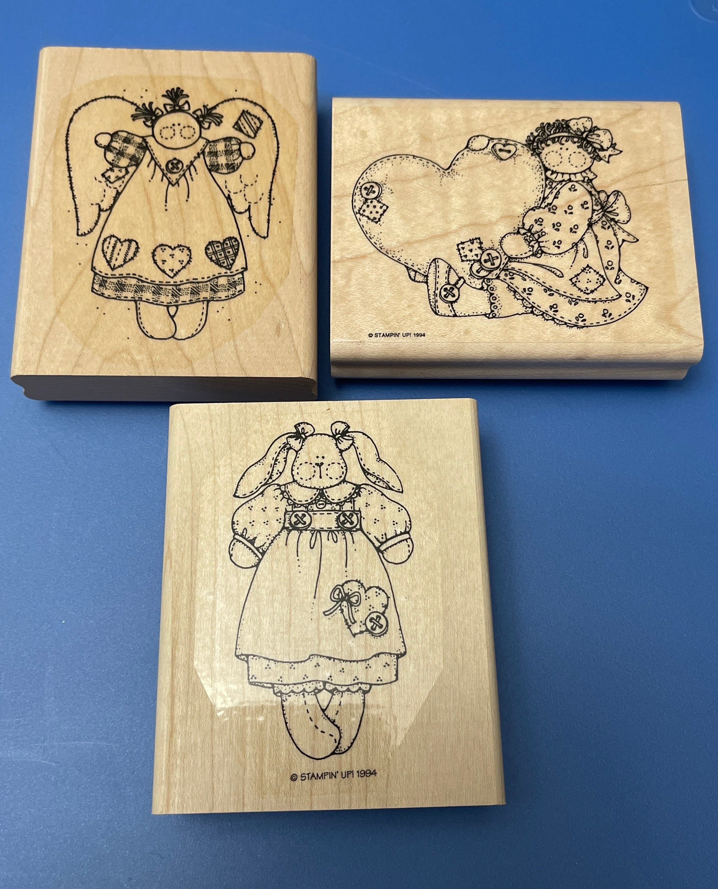 Vintage rubber stamps Stampin Up Etsy