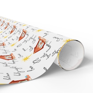 Christmas wrapping paper, gift wrap, Jesus is born, Reason for the Season, Nativity, Holy Family, Baby Jesus