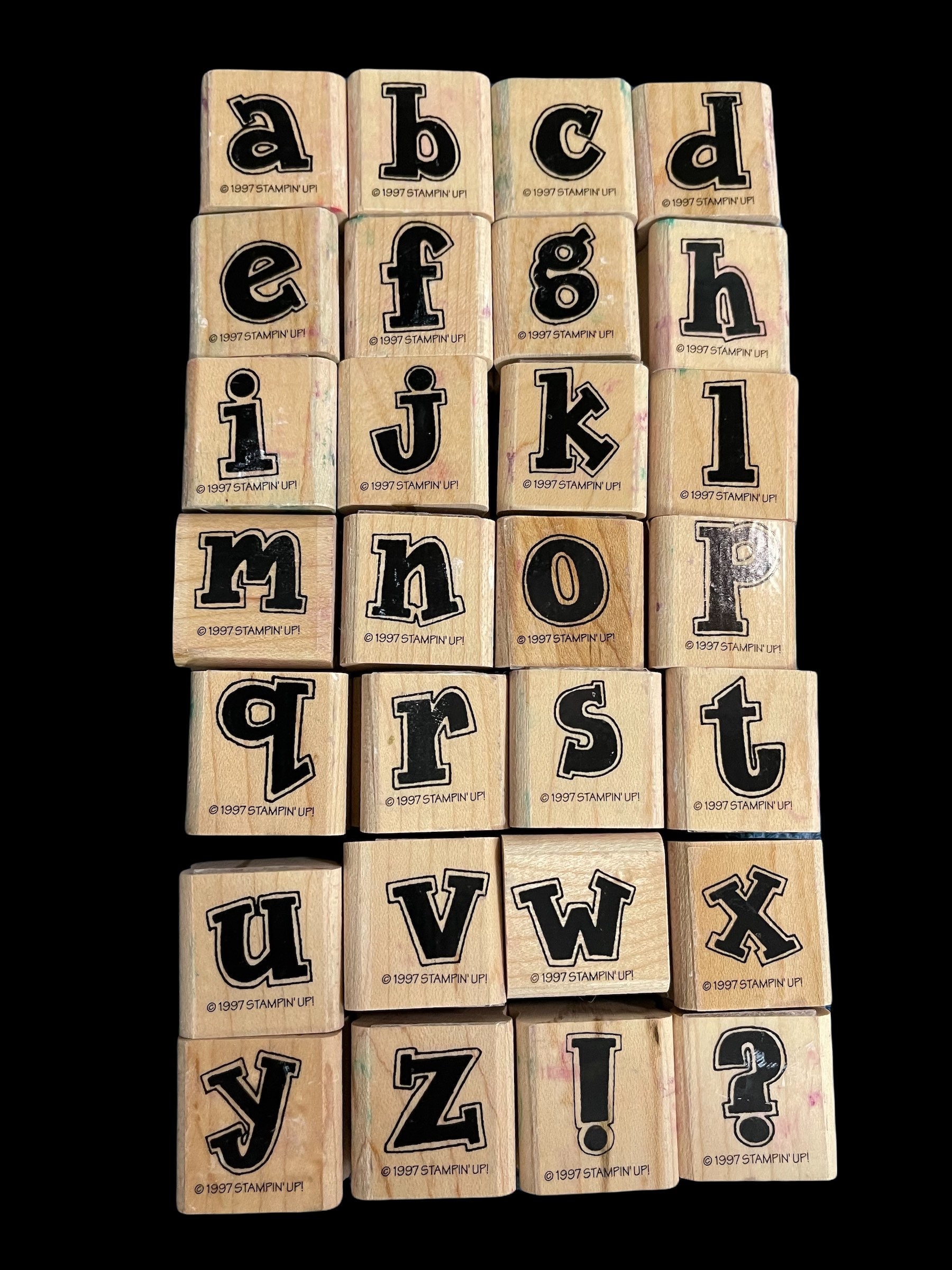 Stampin up Lower Case Alphabet - Etsy