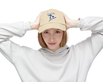 Great Lakes Girl Distressed Cap, Casual Summer Hat, Gift for Lake Lovers, Outdoor Adventure Accessory