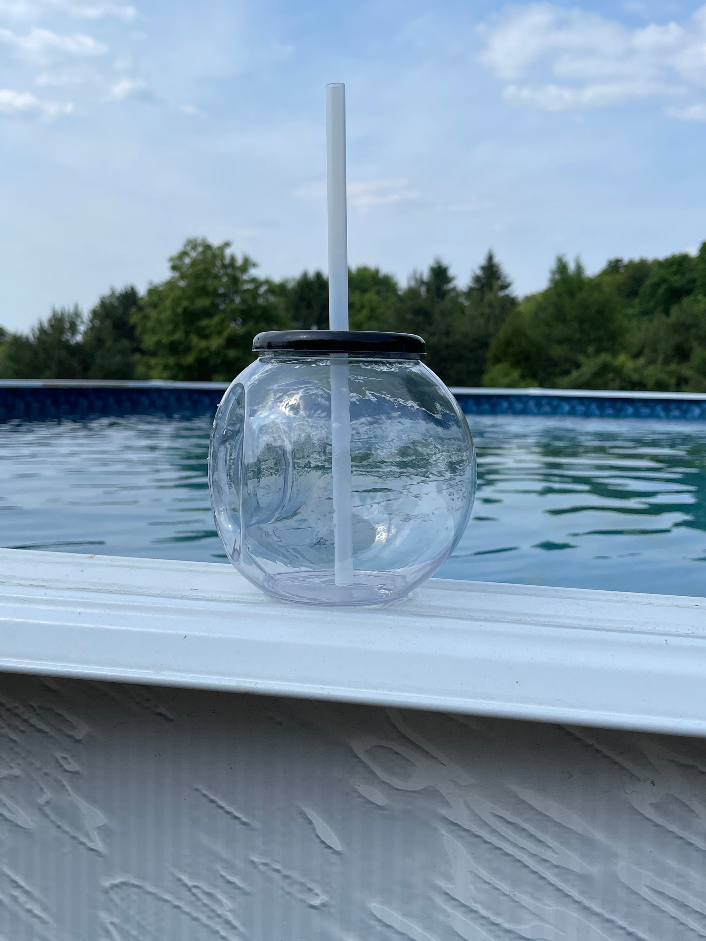  Tipsy Umbrella Clear Plastic Fish Bowls For Drinks