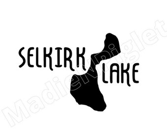Selkirk Lake, Allegan County Michigan - svg downloadable file