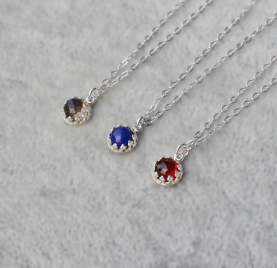 Sterling Silver Jewelry Pendants /& Charms Solid 13 mm 22 mm Smoky Quartz Pendant
