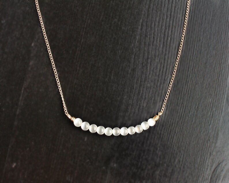 catseye bar necklace teen gifts gold bar necklace cute necklace stylish necklace gold filled necklace White Cats Eye Gold Necklace