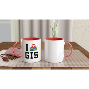 I love GIS Ceramic Mug - multiple color options