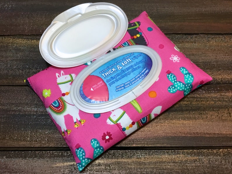 Llama & Cactus Print Wipe Case / Travel Wipes Case / Wipes Etsy