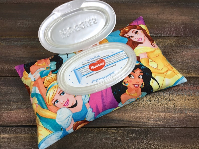 Disney Princess Print Wipe Case Travel Wipes Case Wipes Etsy