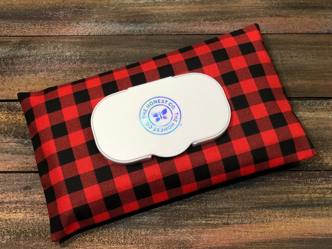 Buffalo Plaid Print Wipe Case / Travel Wipes Case / Wipes Cover / Wipes