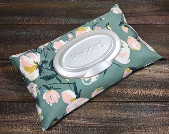 Floral Bloom Wipe Case, Wipes Case, Wipes Holder, Wipes Cover