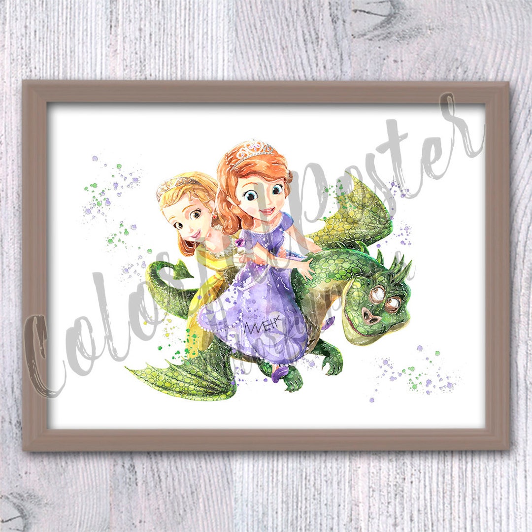 Sofia Princess Sofia Print Princess Amber Poster Fairy Princess Print Disney Wall Decor Nursery ...