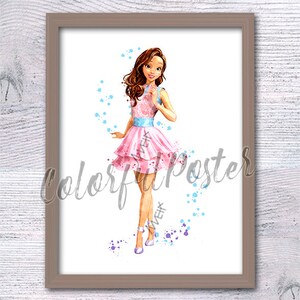 Descendants Audrey Descendants print Descendants wall decor Gift for her Descendants poster Home decor Wall art Princess Audrey V648