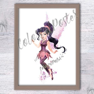 Vidia Fee Disney Prinzessin Poster Vidia Druck Disney Feen Poster Disney Wanddekoration Tinker Bell Fee Kinderzimmer Kunst V262