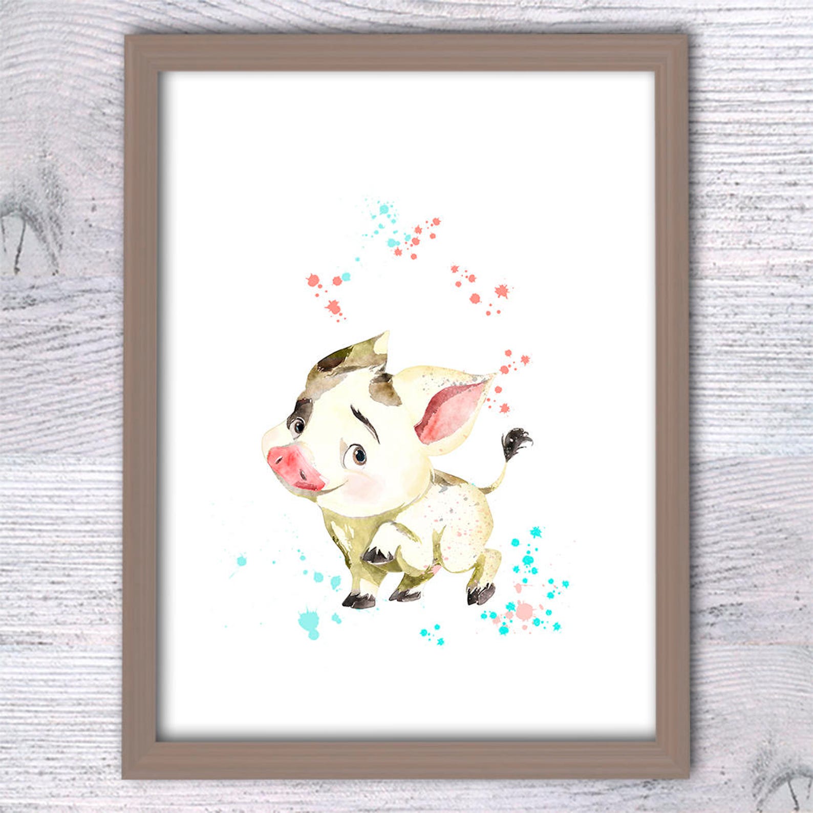 Moana Poster Set of 4 Princess Wall Decor Moana Print Nursery - Etsy