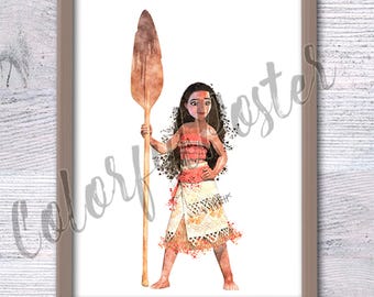 Moana Prinzessin Puschen Poster Südpazifik Prinzessin Puschen Poster Südpazifik Prinzessin Puschen Dekor Mädchenzimmer Wand Kunst Kinderzimmer Wand Dekor Geschenkidee V198