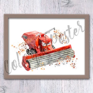 Póster de Cars Frank, impresión de Frank, decoración de pared de Cars, arte para habitación infantil, decoración de sala de juegos, acuarela de Cars, impresión de Pixar, colgante de pared V562