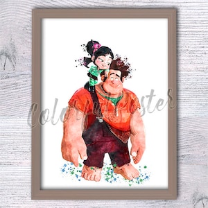 Vanellope Print - Wreck-It Ralph Disney Art Poster - &quot;I&#39;m a Princess&quot; Gamer Wall Decor - Sugar Rush Movie Fan Gift for Kids & Adults V548