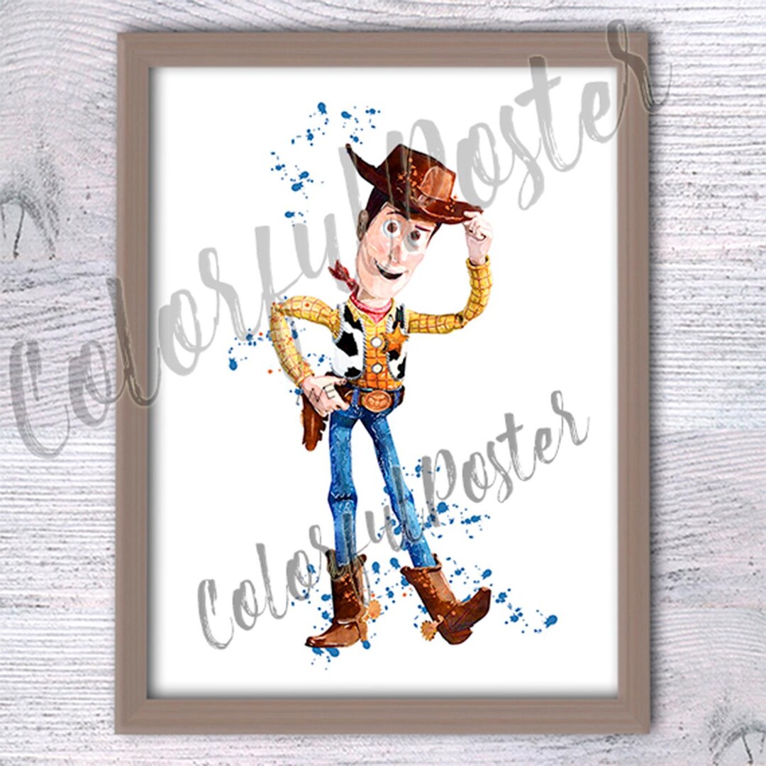 ウッディ ポスター 保安官 ウッディ プリント トイストーリー 壁飾り