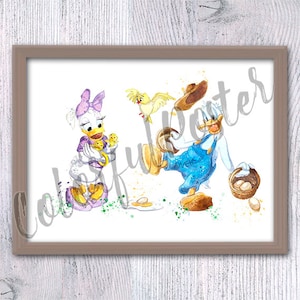 9/17特価☆©Disney　ドナルド　デイジー　 DUFEX　エッチングアート ディズニーエッチングアート ベイビードナルドデイジー ©Disney