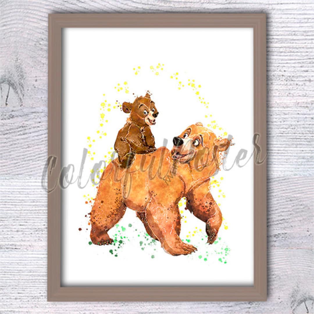 Brother Bear Poster Brother Bear Print Wall Decor Nursery Art V498 Etsy