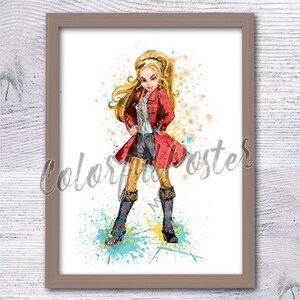 Descendants CJ Hook print Descendants wall decor Descendants poster Descendants print Gift for her Captain Hook daughter Wall art V652