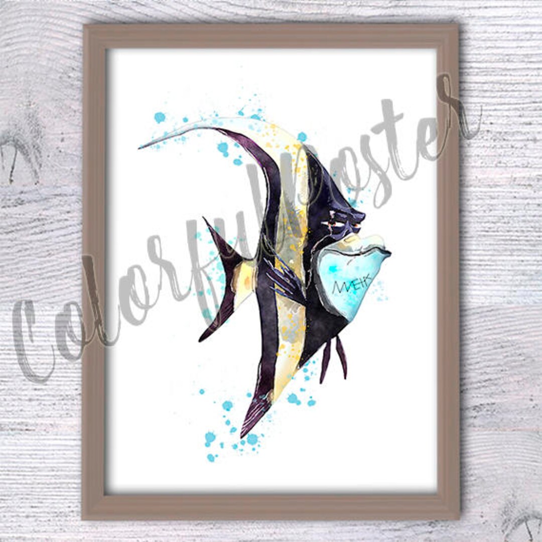 Gill Finding Nemo Gill Nemo Print Nemo Friend Fish Tank Escape Nursery