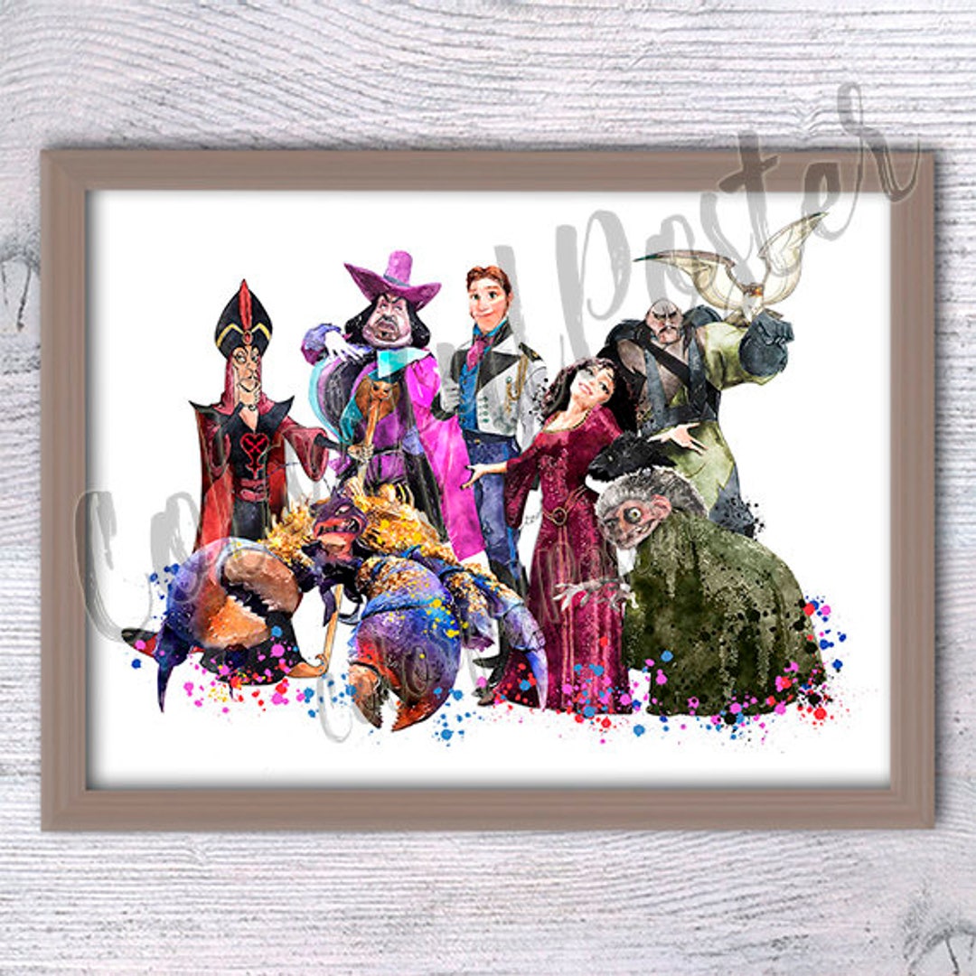 Wall Art Print DC Comics - The Villans, Gifts & Merchandise