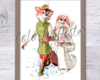 ディズニーのロビンフッドとメイドマリアン - Etsy 日本