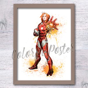 Pepper Pots Iron Man Avengers impression décoration murale Marvel Avengers poster Marvel impression cadeau pour ses rivaux Marvel décoration murale art mural V636