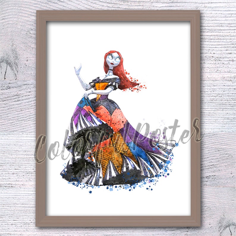 Nightmare Before Christmas poster Sally print Rag Doll poster Rag Doll Sally wall decor Nursery art