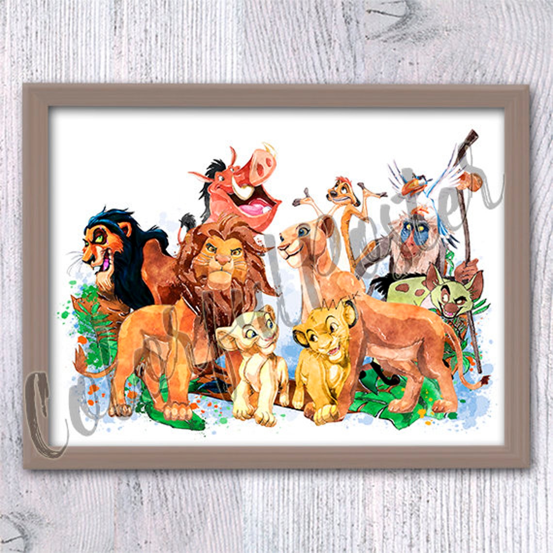 Lion King Poster Lion King Print Wall Decor Lion King - Etsy
