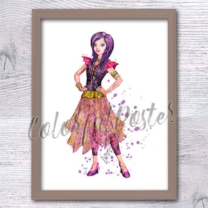 Descendants print Descendants Mel poster Descendants wall decor Gift for her Descendants poster Home decor Birthday gift Wall art V649
