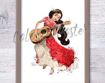 Elena Avalor Poster Kunstdruck Prinzessin Elena Wandbild Kinderzimmer Kunst Home Dekor Wandkunst Geschenk für Elena von Avalor Dekor V221