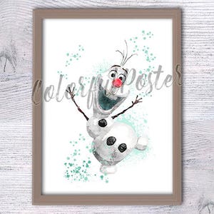 Canvas print Frozen - Olaf Dance  Fine Art Prints & Wall Decorations