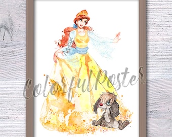 Anastasia Prinzessin Anastasia Poster Anastasia und Pooka Wanddeko Prinzessin Freundin Wohnkultur Geburtstagsgeschenk Wandkunst Geschenk für sie V640