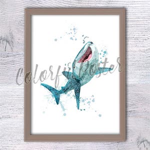 Finding Dory Destiny poster Destiny print Dory wall decor Bathroom print Whale shark poster Birthday gift Finding Dory print Home decor V106